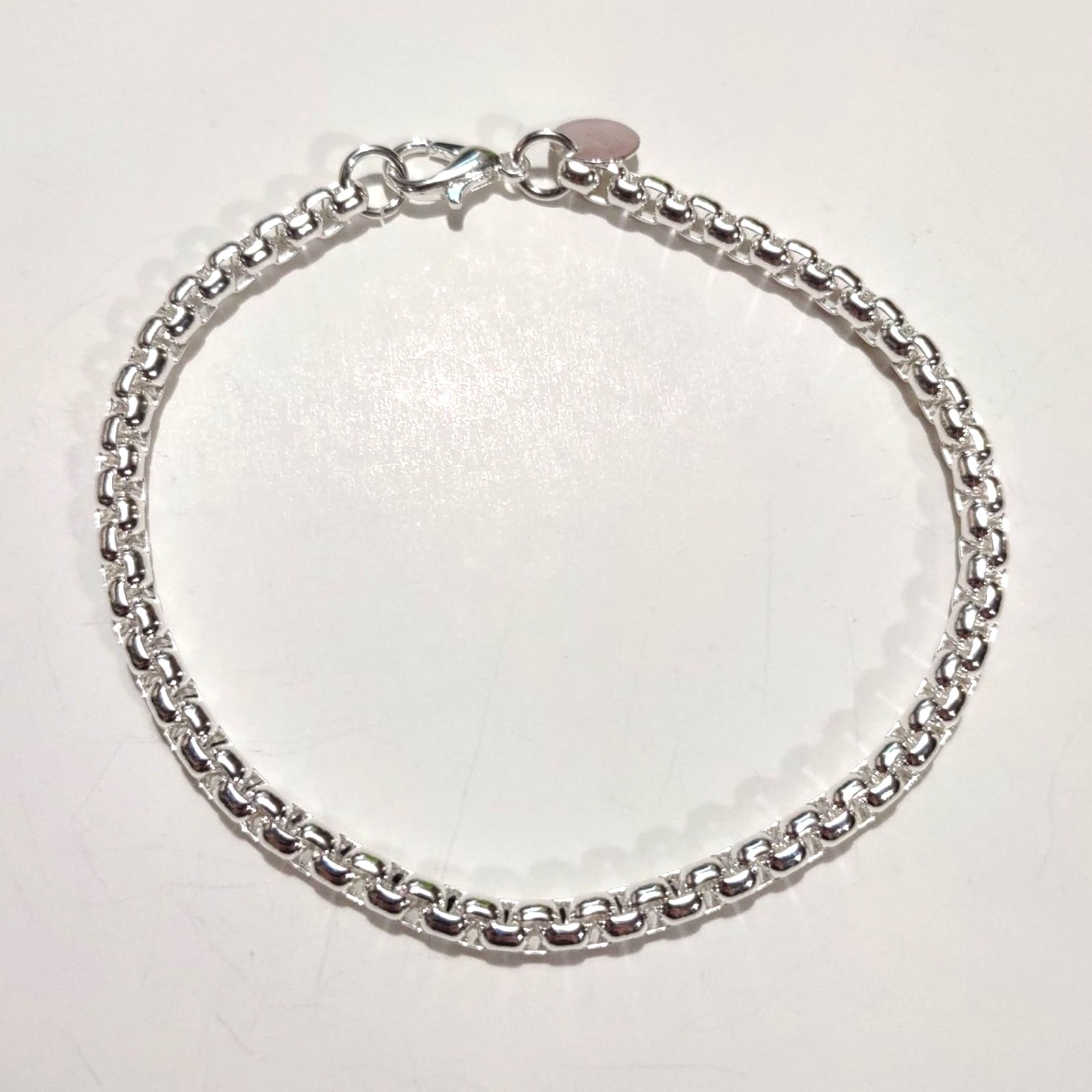 925 Silver Bracelet Box Chain Sterling Valentines Birthday Anniversary Gift New!